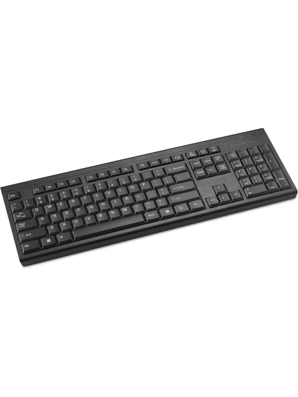 Full-Size Wireless Keyboard, 2.4GHz Connection, Spill-Proof, 104 Keys, Black